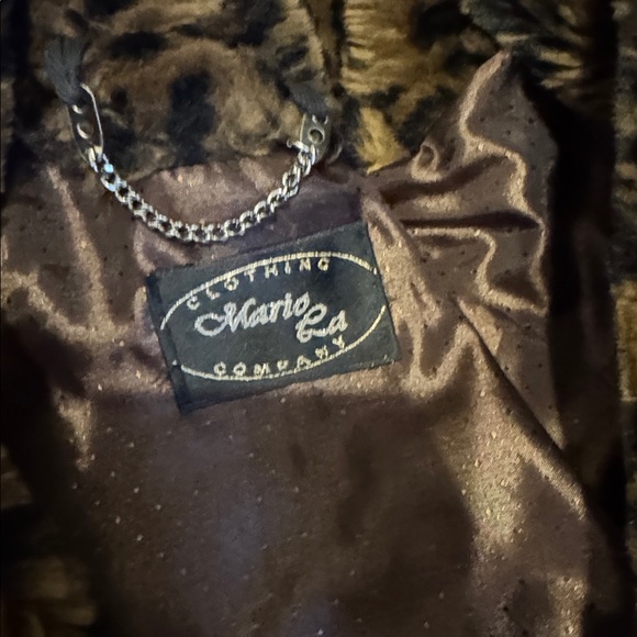 Vintage Faux Fur Leopard Full Length Coat - Picture 6 of 6